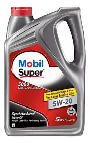 ACEITE 5W20 SYNTHETIC BLEND MOBIL SUPER 4,73L