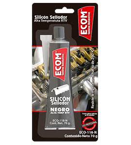 SILICON SELLADOR NEGRO ECO-118-N ECOM 70G